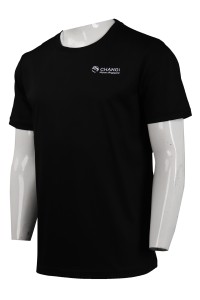T885 Custom Black Men's T-Shirt Singapore Airline Airport T-shirt Garment Factory